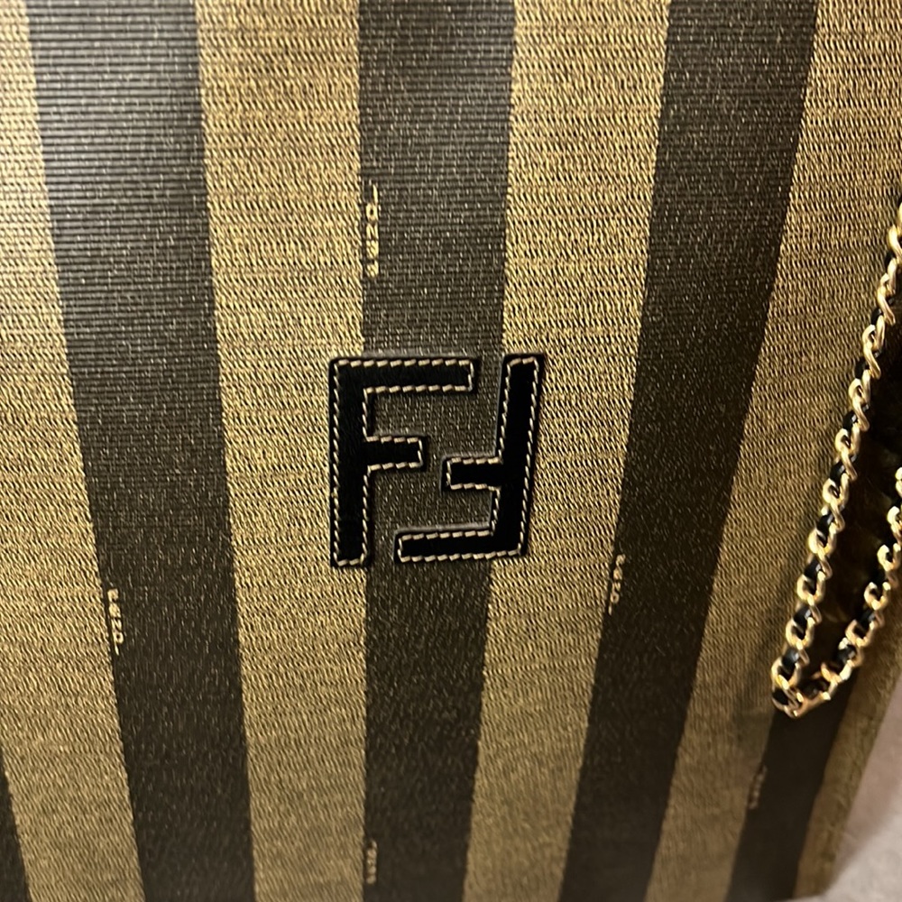 Fendi Penguin Stripe- Structured Tote / Can Be A … - image 4